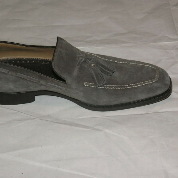 Scarpe Di Bianco Hand Made Suede Leather Loafers - Picture 6 of 9